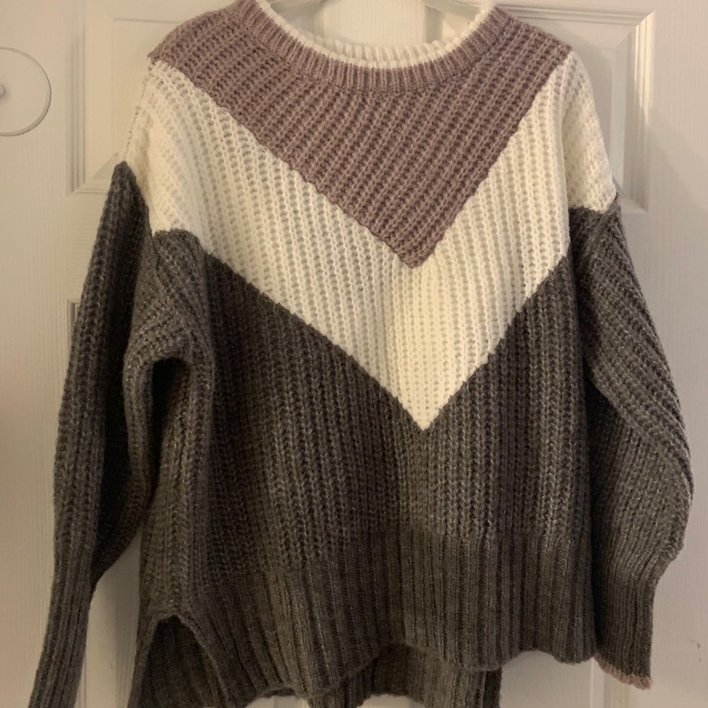Color block sweater
